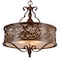 Cwi Lighting Nicole 5 Light Drum Shade Chandelier With Brushed Chocolate Finish 9807P21-5-116-A - alternate 3